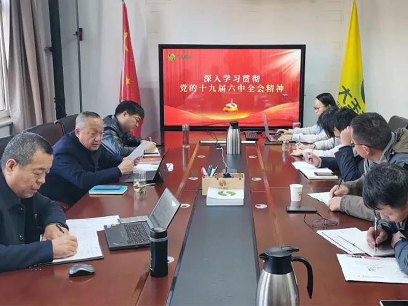 山西麻豆网站传媒免费開展學習貫徹黨的十九屆六中全會精神專題會議